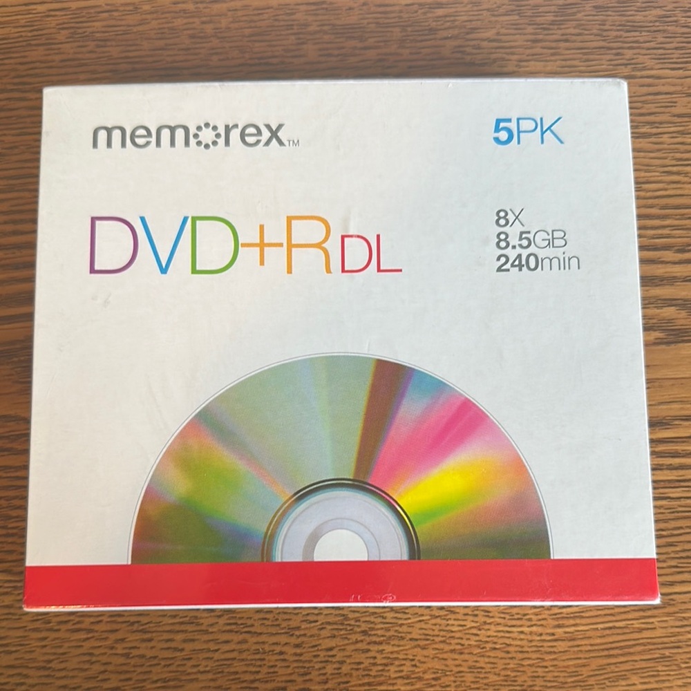 DVD+R DL 5 Pack - Multicolor